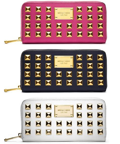 michael kors pyramid studded wallet yellow|Michael Kors Yellow Pyramid Studded Wallet .